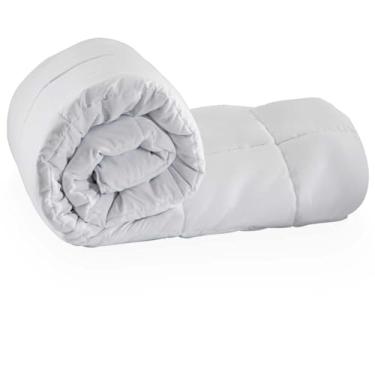 Imagem de Edredom Solteiro Kacyumara Toque de Pétalas Maciez Extrema Branco