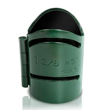 Imagem de Kit de guia de corte de tubo de metal 1-5/20.3 cm, guia de corte de molde de sela de tubo, ferramenta de guia de corte de tubos, cruz de alta precisão, cortes de sela a 22,5°, 45°, 90° (1-5/20.3 cm)