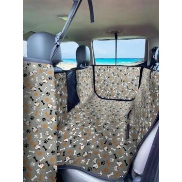 Imagem de Capa Protetora Impermeável Banco Carro Pet Cão Gato (Snoopy Cinza)