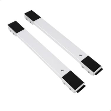 Imagem de Suporte com Rodinhas Ajustável para Eletrodomésticos Reforçado – Até 200kg | Base Regulável para Geladeira, Fogão, Máquina de Lavar e Armários