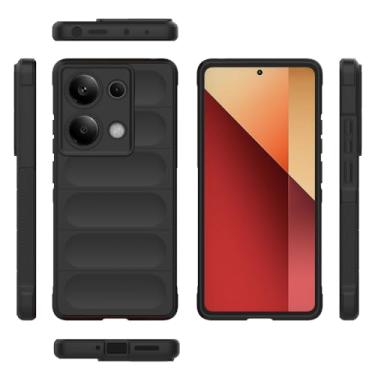 Imagem de Capa compatível com Xiaomi Poco M6 Pro 4G, compatível com Xiaomi Redmi Note 14S 4G / Note 13 Pro 4G 23117RA68G TPU capa protetora de silicone macio preta