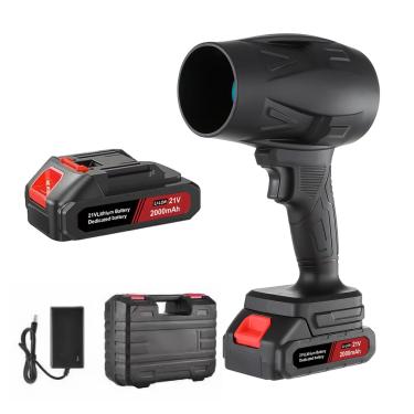 Imagem de Soprador de folhas pequeno sem fio, soprador de poeira elétrico portátil de 130.000 RPM, mini ventilador a jato seco com 2 baterias, para teclado de computador, ao ar livre, carro, casa