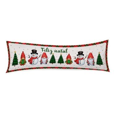Imagem de Travesseiro De Corpo Natalino 1,30x40 Capa Pra Xuxão (COR 1)