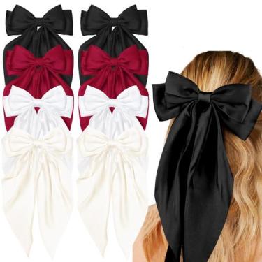 Imagem de Laços de cabelo Tobeffect para mulheres Hair Ribbon Bow Hair Clips