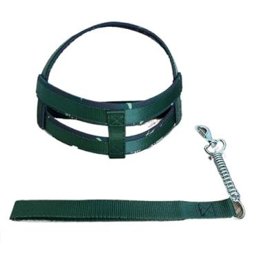 Imagem de Coleira peitoral para cachorros de medio grande porte pet resistente dog reforçada (CAMUFLADO,M)