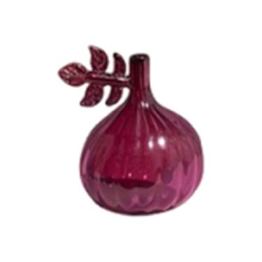 Imagem de Bothyi Vaso de flores, suporte decorativo para frutas, difusor de vidro vazio, vaso hidropônico para plantas de interior, mesa de casa, quarto, Figo 10.5x7cm