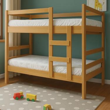 Imagem de Beliche Solteiro Barreto Lonçarcci, Versátil Vira 2 Camas, Estrado 100% Madeira - Super Resistente