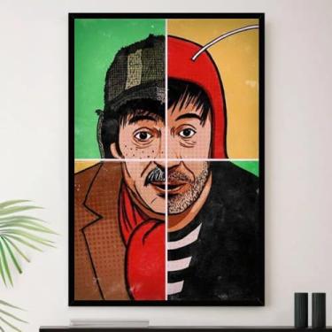 Imagem de Genérico, Quadro Chaves Chapolin Chapatin Decorativo A3 35x45cm