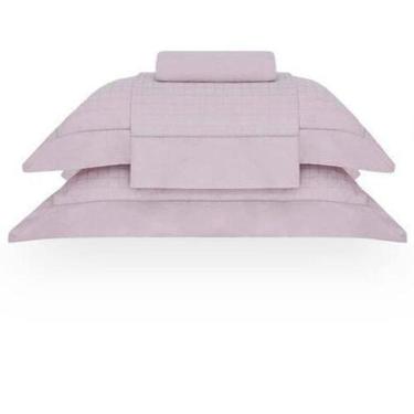 Imagem de Jogo De Cama Queen Damask Square Rosa Pluma Buddmeyer