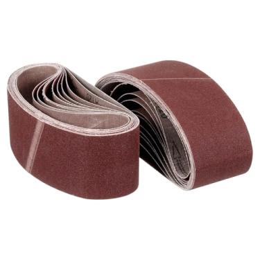 Imagem de CoCud Correia de lixamento de 8 x 61 cm, 21 peças de 40/60/80/120/180/240/400 correias afiadoras de facas de óxido de alumínio para afiar para lixadeira de cinto, ferramenta de entalhe de facas para