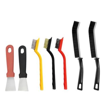 Imagem de 7 peças de escova de limpeza de fenda pequena multifuncional ferramenta de limpeza de fendas para exaustor de cozinha, sala de jantar, limpar manchas de óleo e todos os tipos de remoção de poeira como