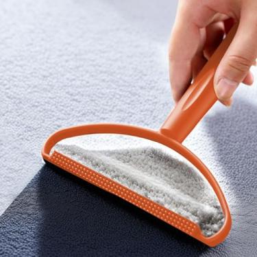 Imagem de Ferramenta de remoção de fiapos dupla face, roupas de sofá, tapete, limpeza de detritos de cabelo com alça ergonômica, casa, viagem, lavanderia, estofamento