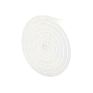 Imagem de Vedação de porta de decapagem climática, 1,5 cm de largura x 1 cm de altura x 2 m fita adesiva de espuma adesiva longa à prova de som para janelas, 2 rolos brancos