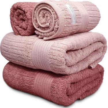 Imagem de Jogo De Banho Buddemeyer - Toalha Fio Penteado Canelado - 100% Algodão