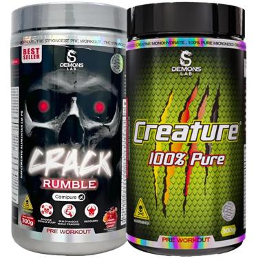 Imagem de PRÉ TREINO CRACK 300G l CREATINA CREATURE 300G l DEMONS LAB-Unissex