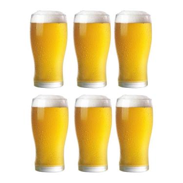 Imagem de Conjunto 6 Copos Tulipa Chopp Cerveja Vidro 324Ml