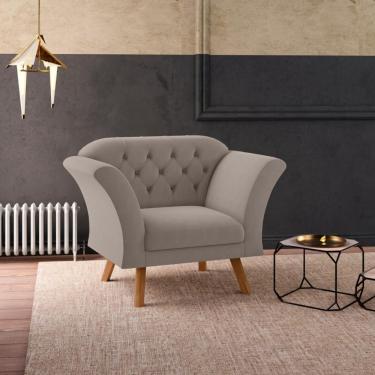 Imagem de Poltrona Decorativa Roseira Inca Sépia