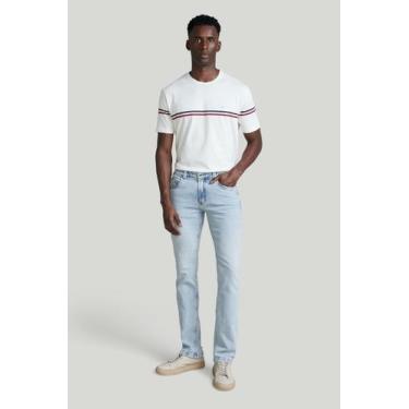 Imagem de Calça Jeans Reta - Lavagem Clara - Highstil, Azul, 44