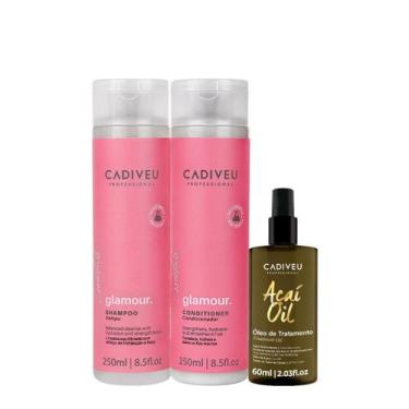 Imagem de Kit Cadiveu Profissional Essentials Glamour Shampoo Condicionador e Aç