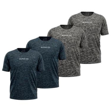 Imagem de Kit 4 Camisetas Dry Alpha Co Masculina-Masculino