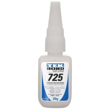 Imagem de Kit 4 Cola Adesivo Instantânio 725 Tek Bond - TEKBOND, 20g