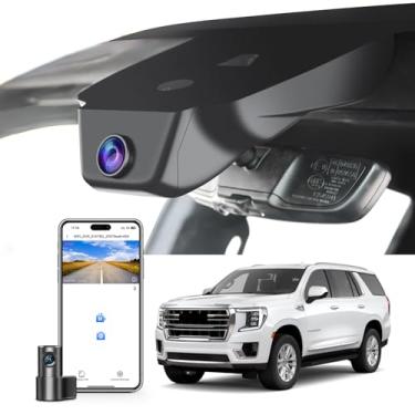Imagem de Mangoal Câmera de painel frontal 4K e traseira 1080P ajuste personalizado para GMC Yukon, Yukon XL 2023 2024 (modelo A), SLE SLT AT4 Denali Denali Ultimate, visual OEM integrado, vídeo UHD 2160P,