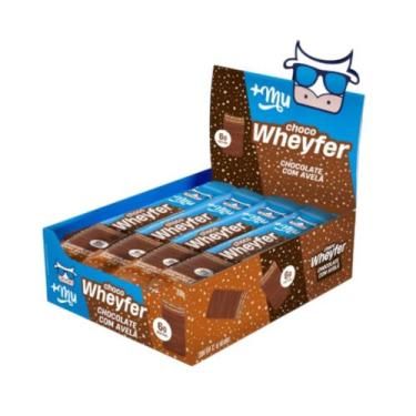 Imagem de Choco Wheyfer Mais Mu Display com 12 unidades, Chocolate com avelã