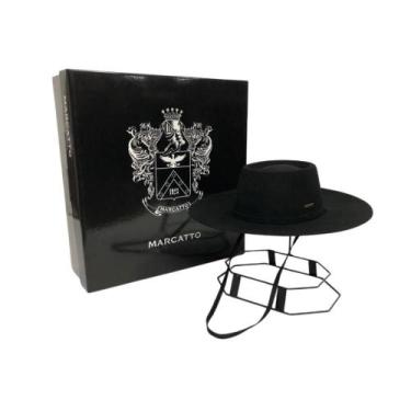 Imagem de Chapéu Gaúcho Marcatto Feltro Preto Aba 10 - Ref. 14751, 58