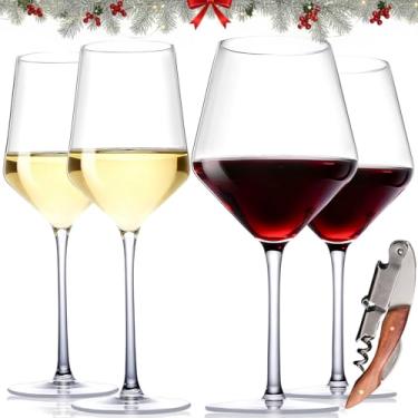 Imagem de Physkoa Conjunto de 4 taças de vinho tinto e branco