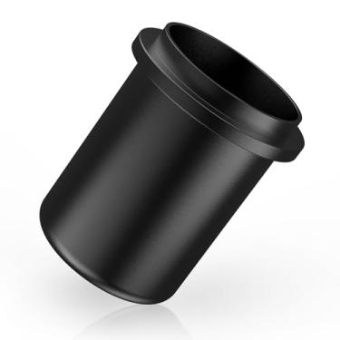 Imagem de IKAPE Copo dosador expresso de 51 mm e 54 mm, compatível com todos os filtros portáteis de 51 mm a 54 mm, acessório de café expresso, feito de alumínio (preto)
