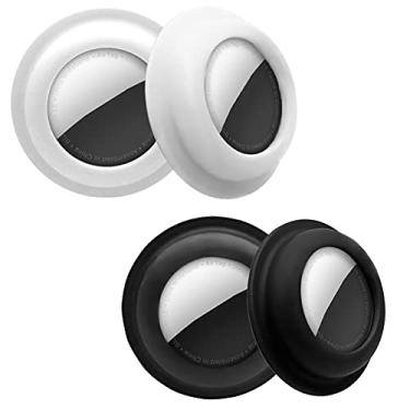 Imagem de Esmalte Caso Compatível com Apple Air tags caso Air Tag Titular Capa Air tag adesivo vara na montagem adesiva Silicone Para TV Remoto Carro Air Tags caso 4 Pacote