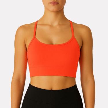 Imagem de Top Fitness De Alcinha sem Bojo Poliéster Moda Fitness Feminina-Feminino