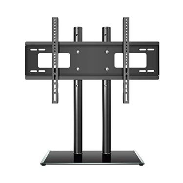 Imagem de Suporte de TV de parede para TV, suporte de mesa ajustável em altura com trava de segurança, painel de uma peça, base de TV de mesa, serve para TVs LCD de tela plana de 40 a 70 polegadas