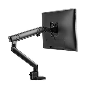 Imagem de SFOIMO Suporte de monitor único para monitor de altura do braço ajustável com mola mecânica para monitor de mesa para tela de 43.2 cm-88.9 cm, suporte para monitor duplo de 75 x 75/100 x 100 (preto)