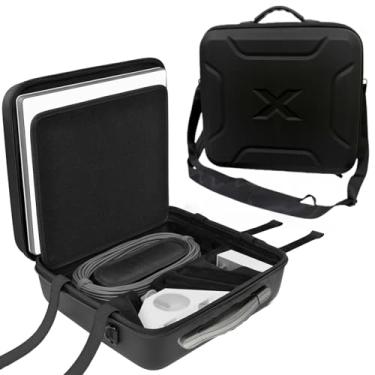 Imagem de Estojo de transporte para Starlink Mini – impermeável, à prova de choque, leve, EVA Starlink Mini bolsa de viagem com alça de ombro | Acessórios Starlink ideais para atividades ao ar livre - Preto