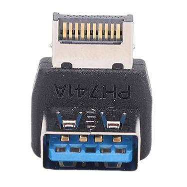 Imagem de Fabater Tipo E USB3.2 Adaptador de 90 Graus Ferramenta Eficiente de Alta Velocidade para Transmissão de Sinal Sem Perdas Compatível Com Placa Mãe de Computador Material ABS (PH741A)