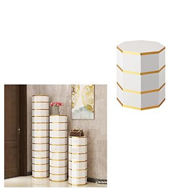 Imagem de Sapateira de pé livre, sapateira giratória de metal de 360° com rotação vertical de 360°, suporte de sapatos redondo vertical, suporte de sapato, giratório, redondo, sapateira vertical para espaços