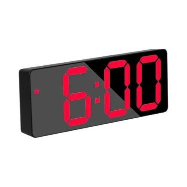 Imagem de Relógio Despertador Digital LED Infantil Para Mesa De Cabeceira, Relóg