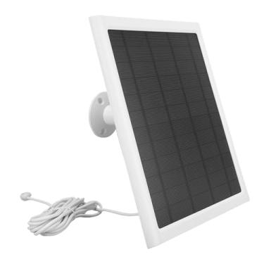 Imagem de POCREATION Painel para Carregador Solar Flexível Monocristalino IP66 Com Suporte Ajustável 360 Graus, Cabo de (2 unidades)