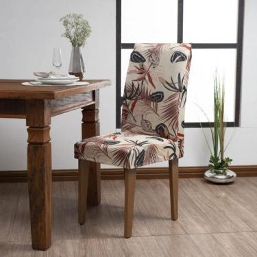 Imagem de Kit 6 Capas De Cadeira Mesa Sala Jantar Elástico Estrelícia - Wellus E