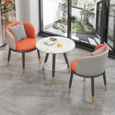 Imagem de Conjunto de mesa e cadeira de clube de recepção de escritório, conjuntos de mesa de negociação para sala de conferências, sala de estar e varanda de café, mesa de jantar redonda simples, móveis de