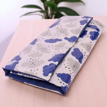 Imagem de Trocador Portátil Fraldas Impermeável De Bebê Nuvem Marinho