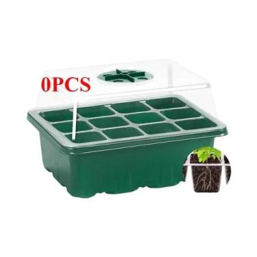 Imagem de Kit De Iniciação De Sementes Com 10 Bandejas Para Mudas, Cúpulas Venti
