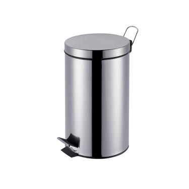 Imagem de Lixeira Pedal Inox Agata 12L 32X25X39,5Cm 008223