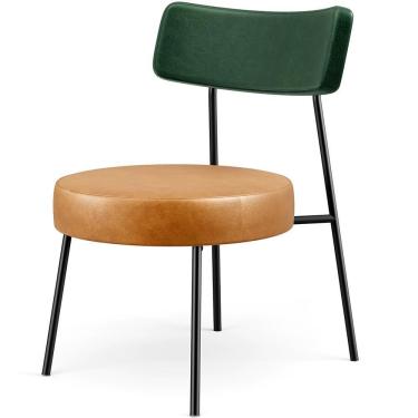 Imagem de Poltrona Decorativa Sala De Estar Londres L02 Facto Verde Musgo Couríssimo Whisky