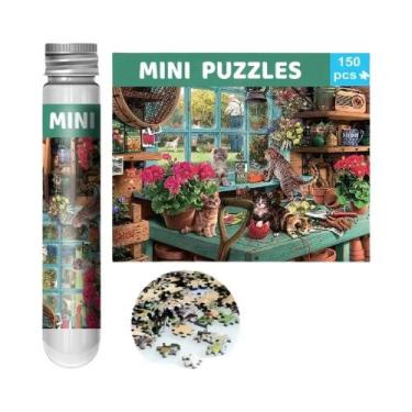 Imagem de 150 Peças De Mini Quebra-Cabeças 15x10cm, Jogo De Viagem, Desenho Anim