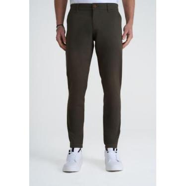 Imagem de Calça Docthos Fit Cropped Sarja, 041 verde militar, 36