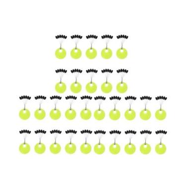 Imagem de Boia De Pesca Oval De Borracha Preta Com Stopper, 10-50 Grupos De Grão