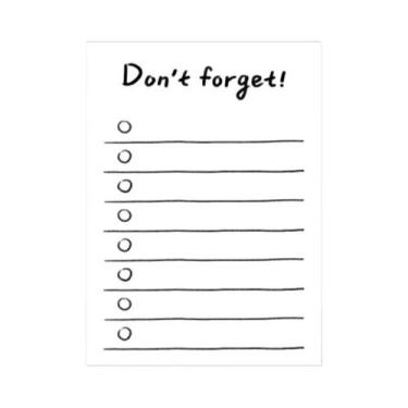 Imagem de Bloco De Notas Adesivas Mini Com 50 Folhas Para Planejamento De Horári