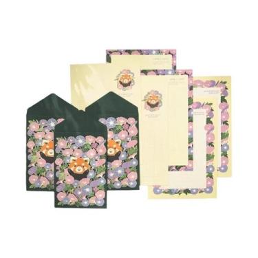 Imagem de Conjunto De Papel Para Cartas Com 6 Folhas E 3 Envelopes, Material De 